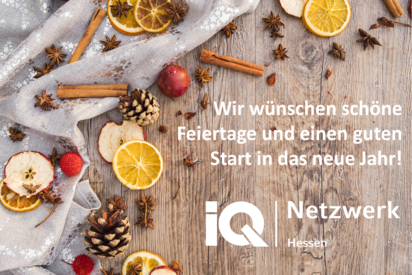 Weihnachtsgruß des IQ Netzwerk Hessen