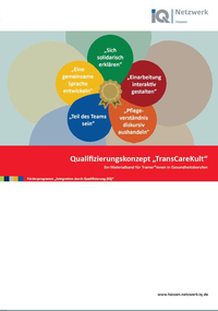 Cover des IQ Materialbands für Trainer*innen in Gesundheitsberufen: "Das Qualifizierungskonzept TransCareKult"