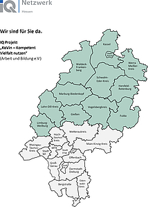 Regionale Zuständigkeit des Projektes KoVin