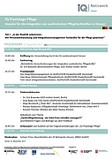 Tagesordnung 2. IQ Praxistag Pflege