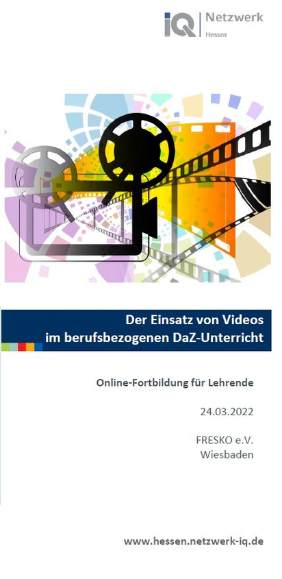 Flyer: Der Einsatz von Videos im berufsbezogenen DaZ-Unterricht