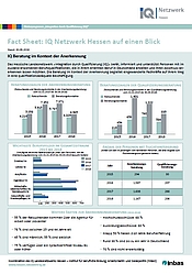 Fact Sheet aus dem IQ Netzwerk Hessen (2015 bis 2018)
