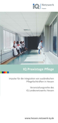Flyer zur hessischen Veranstaltungsreihe IQ Praxistage Pflege