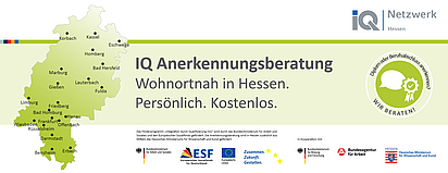 Facebook-Titelbild der Anerkennungsberatung des IQ Netzwerks Hessen