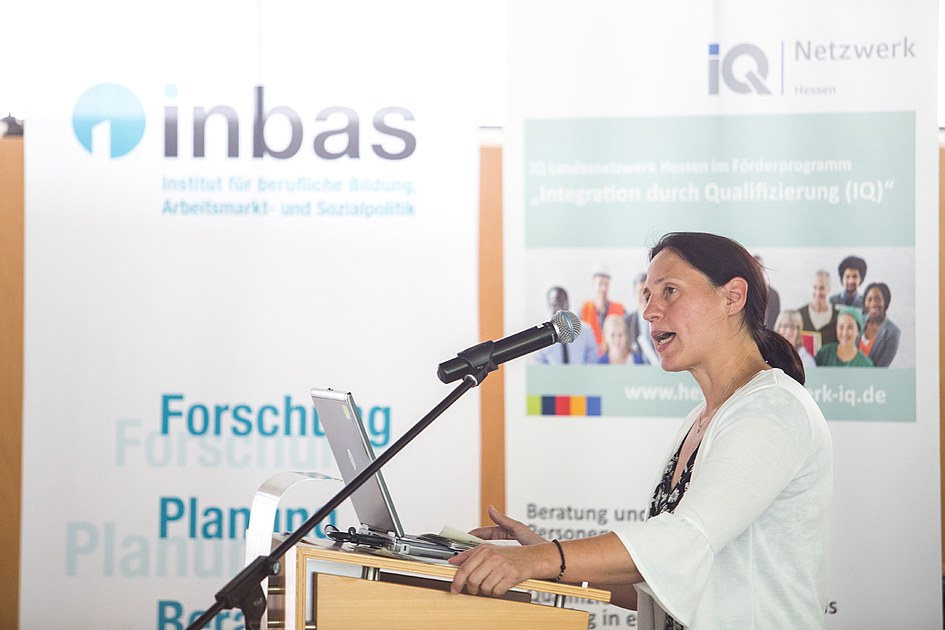 Katja Kraus vom HessIP beim 3. IQ Praxistag Pflege